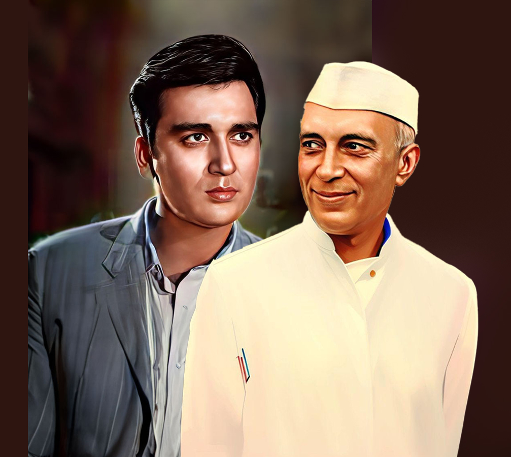 Sunil Dutt with Jawahar Lal Nehru