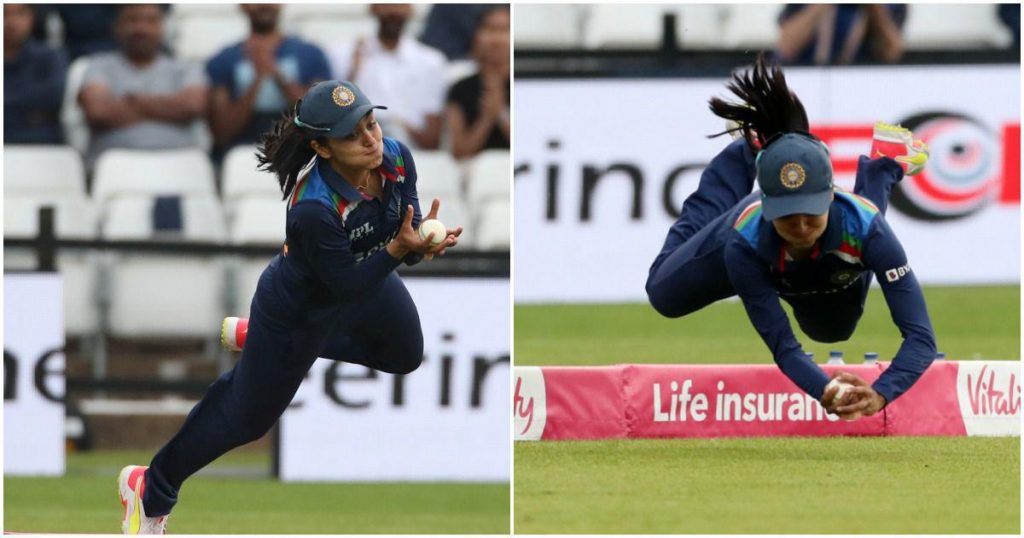 Indian women cricketer Harleen Deol's jaw dropping catch but she never got limelight in comparison to Surya Kumar Yadav