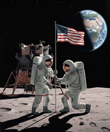 USA Moon Landing in 1969