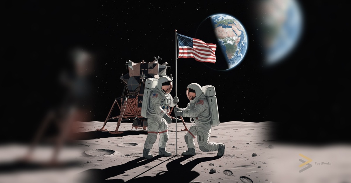 USA Moon Landing in 1969