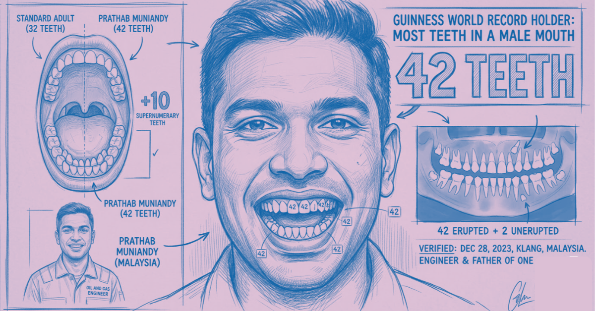 Malaysia Man with 42 teeth