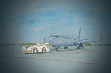 Aircraft Tug a specialized, low-profile vehicle used to move aircraft on the ground where taxiing is impractical, unsafe, or impossible.