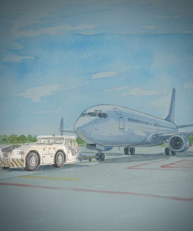 Aircraft Tug a specialized, low-profile vehicle used to move aircraft on the ground where taxiing is impractical, unsafe, or impossible.