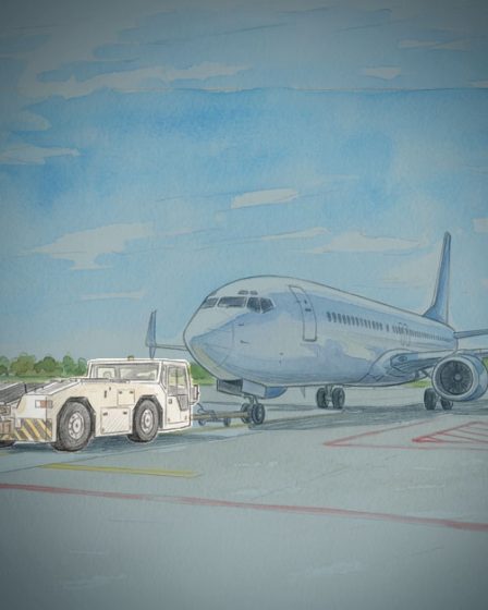 Aircraft Tug a specialized, low-profile vehicle used to move aircraft on the ground where taxiing is impractical, unsafe, or impossible.