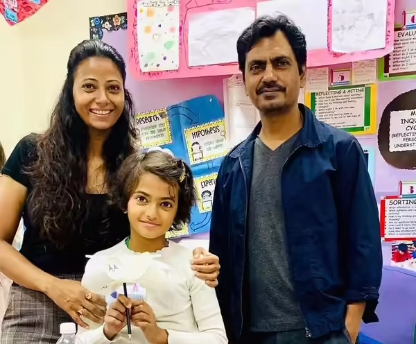 Nawazuddin Siddiqui, Ex wife Aaliya and their daughter Shora Siddiqui